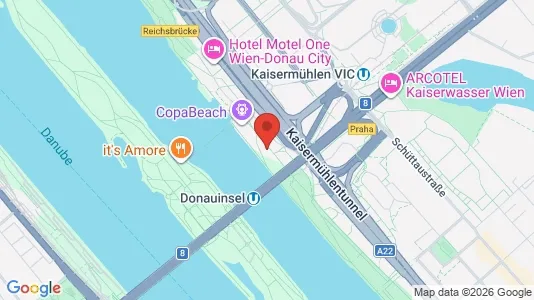 Apartments for rent i Vienna Donaustadt - kort over placeringen