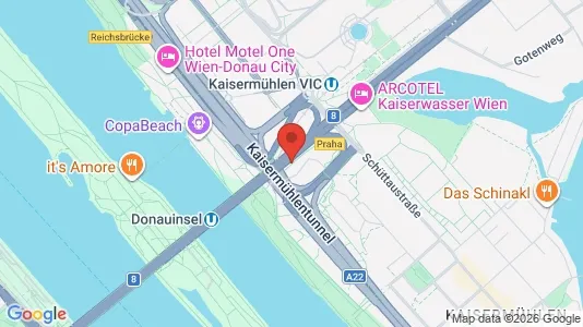 Apartments for rent i Vienna Donaustadt - kort over placeringen