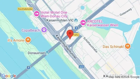 Apartments for rent i Vienna Donaustadt - kort over placeringen