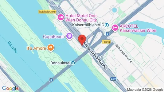 Apartments for rent i Vienna Donaustadt - kort over placeringen