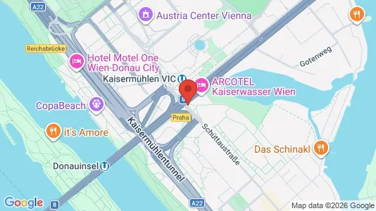 Apartments for rent i Vienna Donaustadt - kort over placeringen