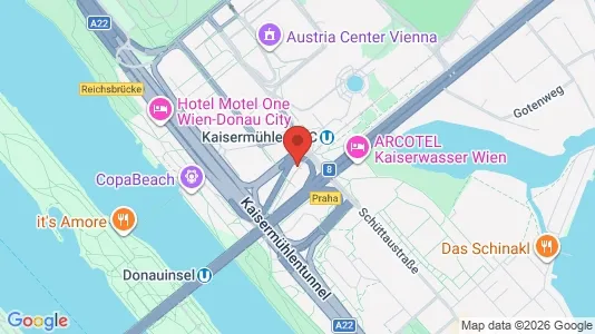 Apartments for rent i Vienna Donaustadt - kort over placeringen