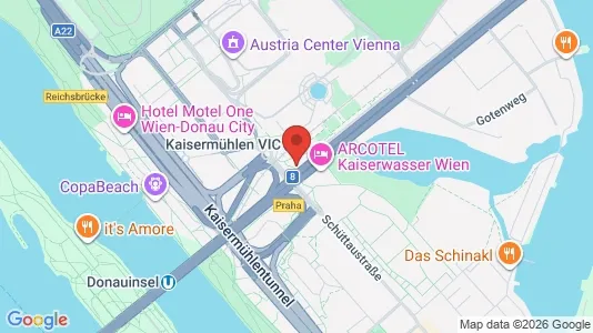 Apartments for rent i Vienna Donaustadt - kort over placeringen