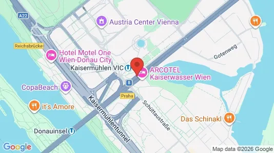 Apartments for rent i Vienna Donaustadt - kort over placeringen