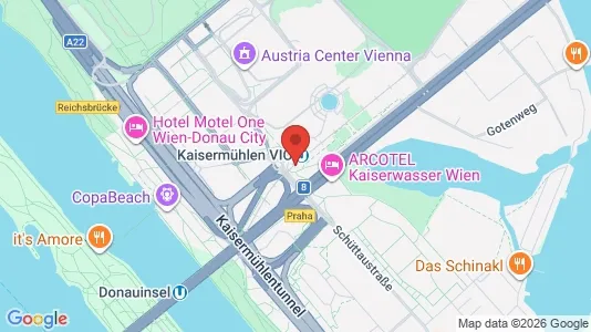 Apartments for rent i Vienna Donaustadt - kort over placeringen