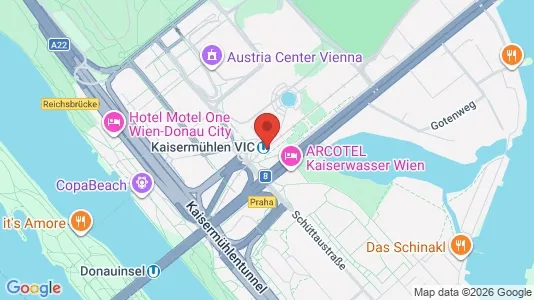 Apartments for rent i Vienna Donaustadt - kort over placeringen