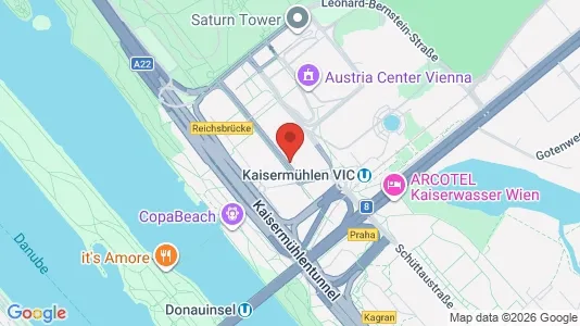 Apartments for rent i Vienna Donaustadt - kort over placeringen