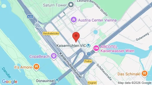 Apartments for rent i Vienna Donaustadt - kort over placeringen