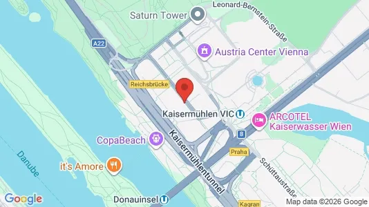 Apartments for rent i Vienna Donaustadt - kort over placeringen