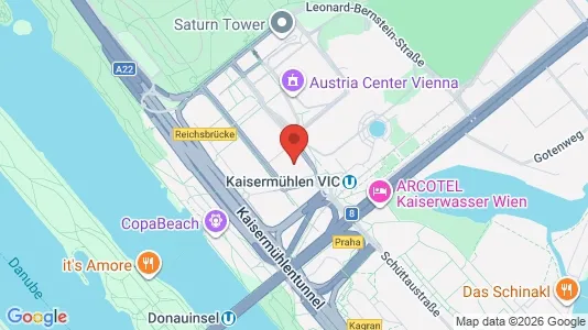 Apartments for rent i Vienna Donaustadt - kort over placeringen