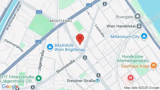Apartments for rent i Vienna Brigittenau - kort over placeringen