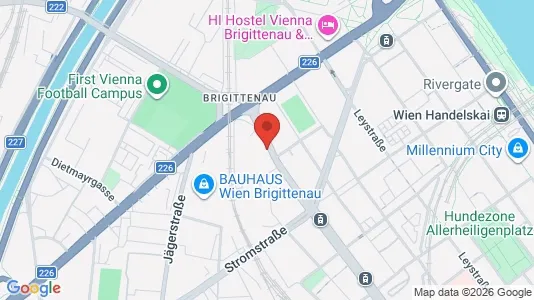 Apartments for rent i Vienna Brigittenau - kort over placeringen