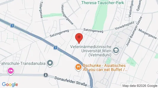 Apartments for rent i Vienna Floridsdorf - kort over placeringen