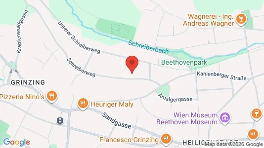Apartments for rent i Vienna Döbling - kort over placeringen