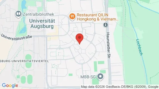 Apartments for rent i Augsburg - kort over placeringen
