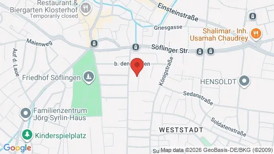 Apartments for rent i Ulm - kort over placeringen