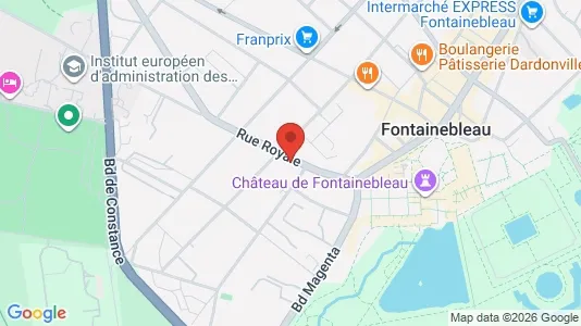 Rooms for rent i Fontainebleau - kort over placeringen