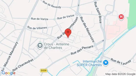 Apartments for rent i Chartres - kort over placeringen