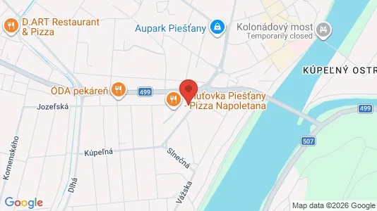 Apartments for rent i Piešťany - kort over placeringen