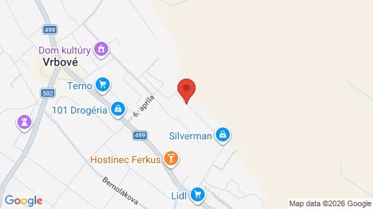 Apartments for rent i Piešťany - kort over placeringen