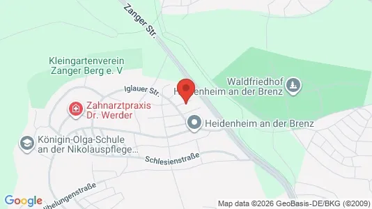 Apartments for rent i Heidenheim - kort over placeringen