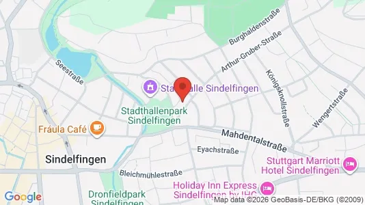 Apartments for rent i Böblingen - kort over placeringen