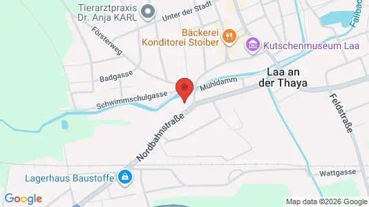 Apartments for rent i Laa an der Thaya - kort over placeringen