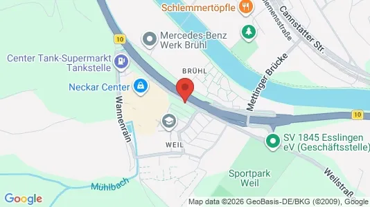 Apartments for rent i Esslingen - kort over placeringen