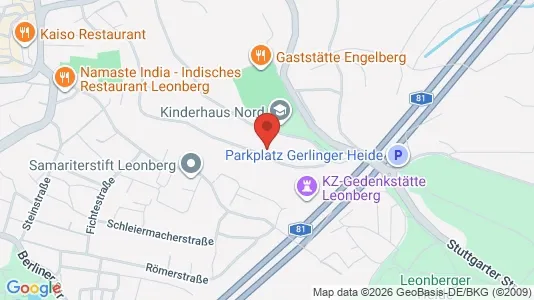 Apartments for rent i Böblingen - kort over placeringen