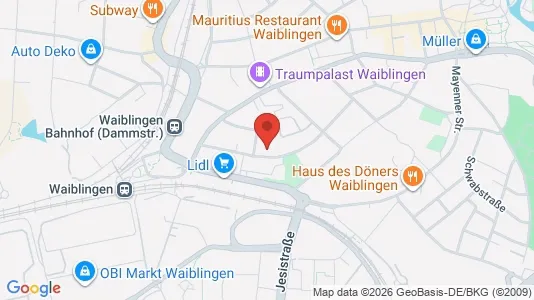Apartments for rent i Rems-Murr-Kreis - kort over placeringen