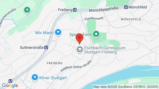 Apartments for rent i Stuttgart Mühlhausen - kort over placeringen