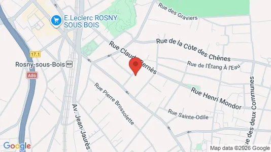 Rooms for rent i Le Raincy - kort over placeringen