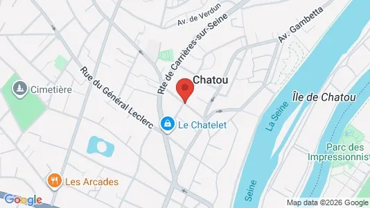 Rooms for rent i Saint-Germain-en-Laye - kort over placeringen