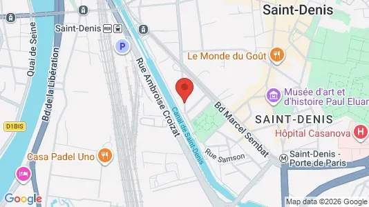 Rooms for rent i Saint-Denis - kort over placeringen