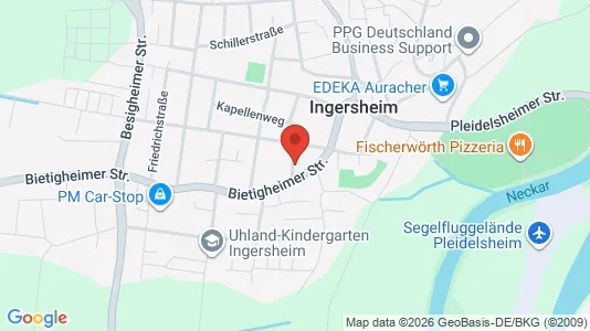 Apartments for rent i Ludwigsburg - kort over placeringen