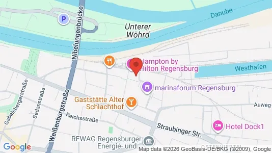 Apartments for rent i Regensburg - kort over placeringen