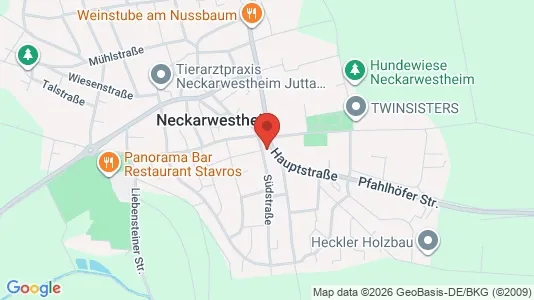 Apartments for rent i Heilbronn - kort over placeringen