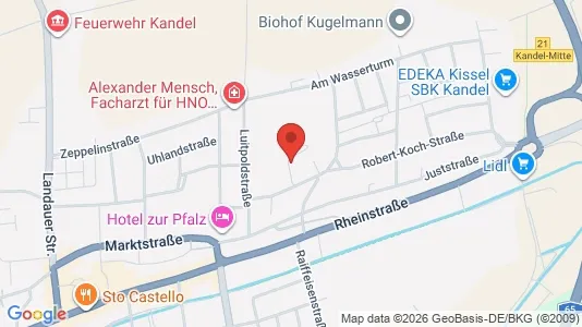 Apartments for rent i Germersheim - kort over placeringen