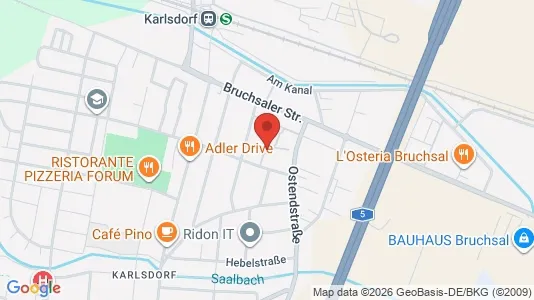 Apartments for rent i Karlsruhe - kort over placeringen