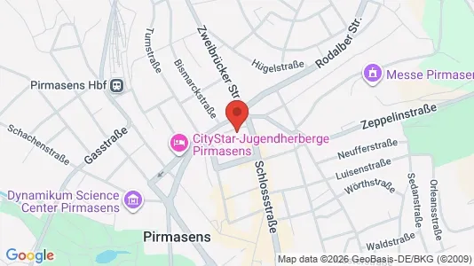 Apartments for rent i Pirmasens - kort over placeringen