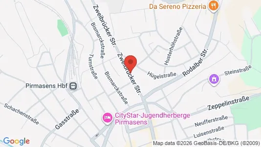Apartments for rent i Pirmasens - kort over placeringen