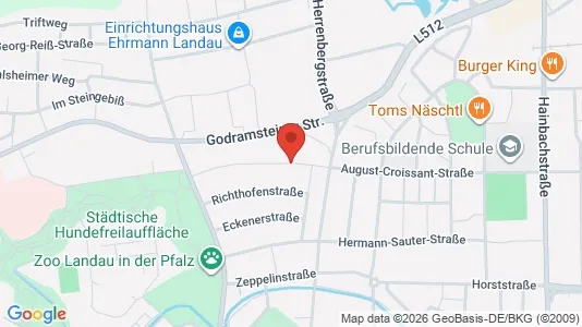 Apartments for rent i Landau in der Pfalz - kort over placeringen