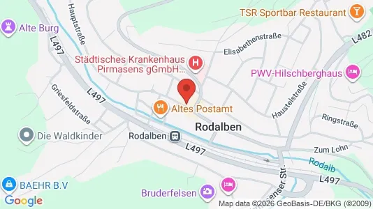 Apartments for rent i Südwestpfalz - kort over placeringen