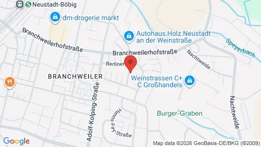Apartments for rent i Neustadt an der Weinstraße - kort over placeringen