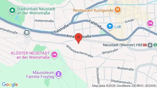 Apartments for rent i Neustadt an der Weinstraße - kort over placeringen
