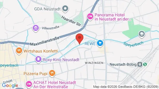 Apartments for rent i Neustadt an der Weinstraße - kort over placeringen