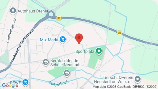 Apartments for rent i Neustadt an der Weinstraße - kort over placeringen