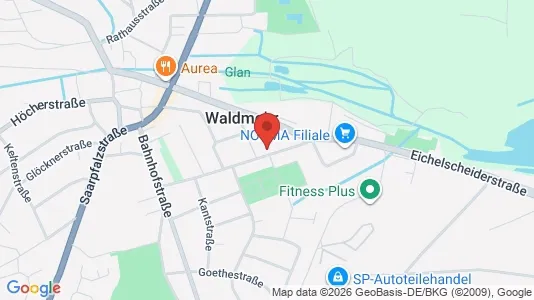 Apartments for rent i Kusel - kort over placeringen