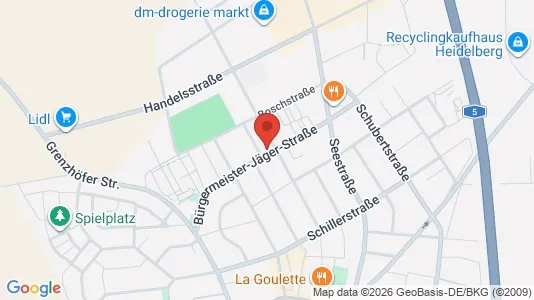 Apartments for rent i Rhein-Neckar-Kreis - kort over placeringen
