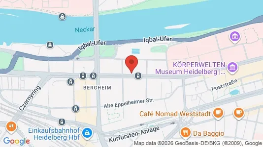 Apartments for rent i Heidelberg - kort over placeringen